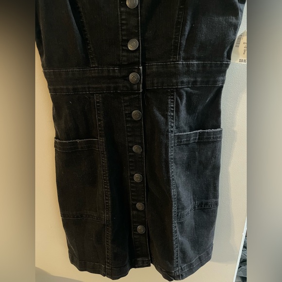 Aeropostale Demin Dress Strap Black Size S Black New With Tag - Picture 3 of 6